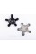 Caps plugs stars for alloy wheels Audi Audi 135 mm Black 8R0601165 set