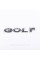 Emblem sticker for trunk lid GOLF Volkswagen GOLF 12.2 x 2.3 cm Chrome