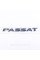 Emblem sticker on the trunk lid PASSAT Volkswagen PASSAT 19 x 2.3 cm Chrome