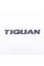 Emblem sticker for TIGUAN trunk lid Volkswagen TIGUAN 18 x 2.3 cm Chrome