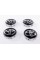 Caps plugs for alloy wheels TOYOTA Toyota, 62 mm Black, chrome logo 42603-02320