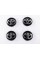 Caps plugs for alloy wheels TOYOTA Toyota, 62 mm Black, chrome logo 42603-02320