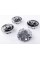 Caps plugs for alloy wheels TOYOTA Toyota, 62 mm Black, chrome logo 42603-02320