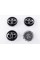 Caps plugs for alloy wheels TOYOTA Toyota, 62 mm Black, chrome logo 42603-02320