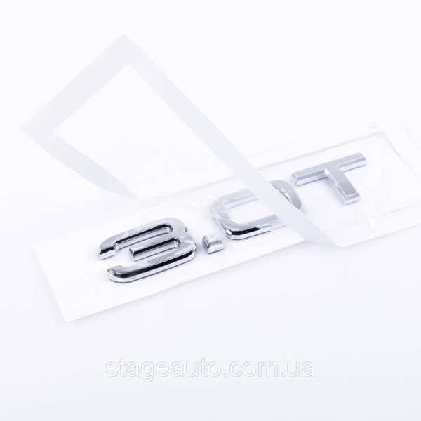 Trunk label, trunk inscription Audi, Audi 3.0T, A3, A4, A5, A6, A7, A8, Q3, Q5, Q7, 3.0T
