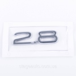 Шильдик на багажник напис на багажник Audi, Audi 2.8, A3, A4, A5, A6, A7, A8, Q3, Q5, Q7