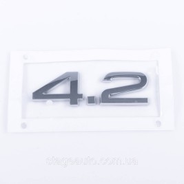 Шильдик на багажник напис на багажник Audi, Audi 4.2, A3, A4, A5, A6, A7, A8, Q3, Q5, Q7