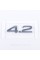 Trunk nameplate, trunk inscription Audi, Audi 4.2, A3, A4, A5, A6, A7, A8, Q3, Q5, Q7