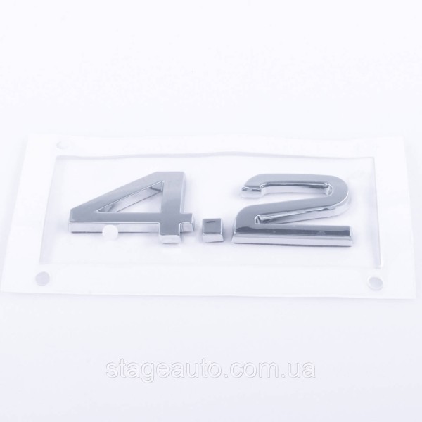 Trunk nameplate, trunk inscription Audi, Audi 4.2, A3, A4, A5, A6, A7, A8, Q3, Q5, Q7