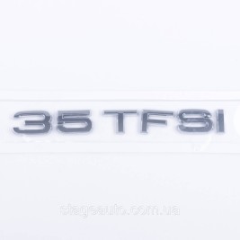 Емблема задня наклейка на кришку багажника 35 TFSI Audi Ауді Хром 182x22 mm