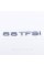 Emblem rear sticker on the trunk lid 55 TFSI Audi Audi Chrome 182x22 mm
