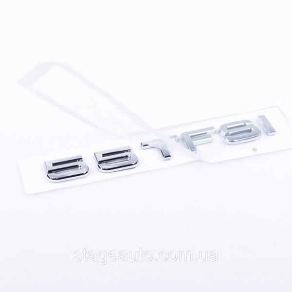 Emblem rear sticker on the trunk lid 55 TFSI Audi Audi Chrome 182x22 mm