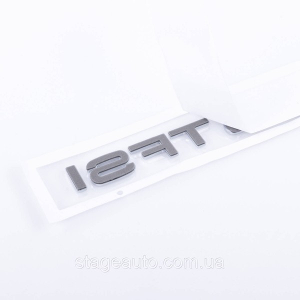 Emblem rear sticker on the trunk lid 55 TFSI Audi Audi Chrome 182x22 mm