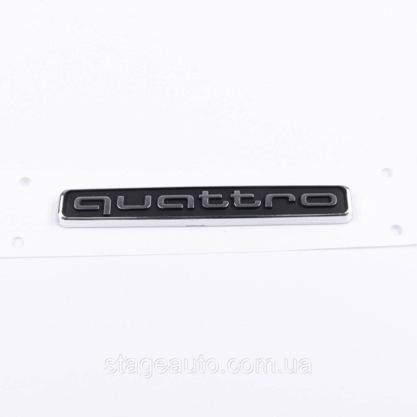 Trunk nameplate inscription on the trunk of Audi, Audi Quattro, Quattro, A3, A4, A5, A6, A7, A8, Q3, Q5, Q7,