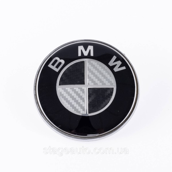 Емблема Значок на капот багажник БМВ BMW 82мм 51148132375 E36 E46 E90 E34 E39 E60 E63E32 E38 E65 E66 E53