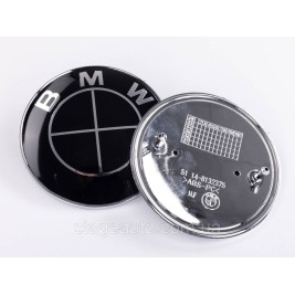Емблема Значок на капот багажник БМВ BMW 82мм 51148132375 E36 E46 E90 E34 E39 E60 E63E32 E38 E65 E66 E53