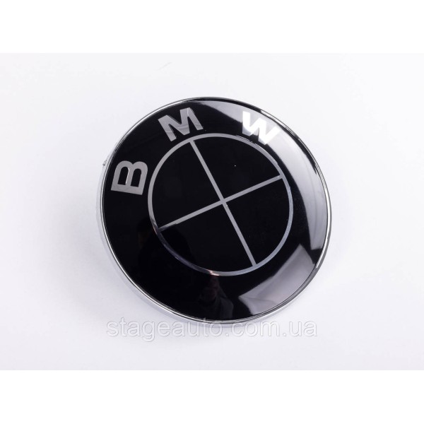 Емблема Значок на капот багажник БМВ BMW 82мм 51148132375 E36 E46 E90 E34 E39 E60 E63E32 E38 E65 E66 E53