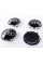 Caps plugs for alloy wheels Audi Audi Q7 77 mm Black, chrome rim 4L0601170 set