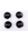 Caps plugs for alloy wheels Audi Audi Q7 77 mm Black, chrome rim 4L0601170 set
