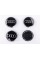 Caps plugs for alloy wheels Audi Audi Q7 77 mm Black, chrome rim 4L0601170 set