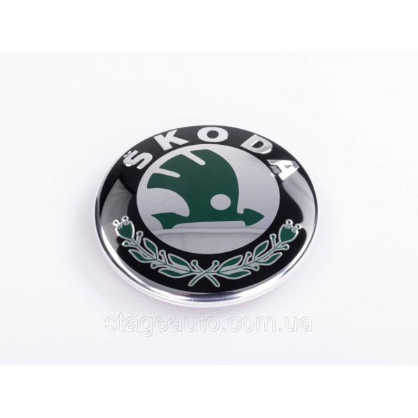 Emblem badge on the hood, trunk Skoda Skoda 79mm, Octavia tour, Octavia A5, Fabia 1, Fabia 2