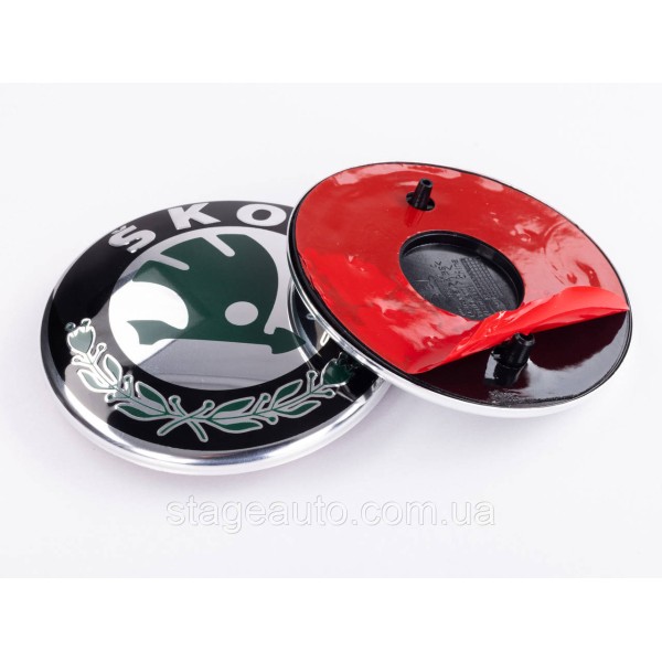 Emblem badge on the hood, trunk Skoda Skoda 79mm, Octavia tour, Octavia A5, Fabia 1, Fabia 2