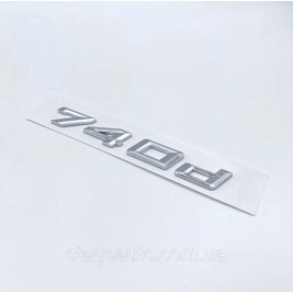 BMW nameplate, BMW trunk inscription BMW 740d, 740D, E32, E38, E65, E66, F01, F02, G11, G12