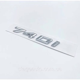 Шильдик BMW, Напис Багажника BMW 740i, 740I, E32, E38, E65, E66, F01, F02, G11, G12