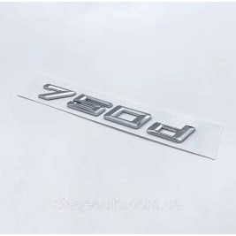 Шильдик BMW, Напис Багажника BMW 750d, 750D, E32, E38, E65, E66, F01, F02, G11, G12