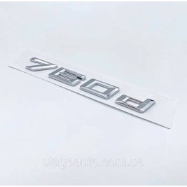 Шильдик BMW, Напис Багажника BMW 760d, 760D, E32, E38, E65, E66, F01, F02, G11, G12