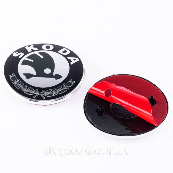 Emblems badges for the hood, trunk Skoda Skoda 88mm, 79mm. Set (set of 2)