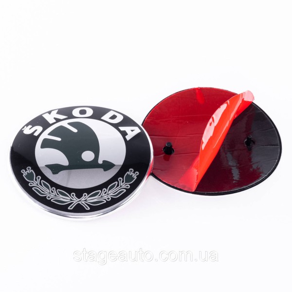 Emblems badges for the hood, trunk Skoda Skoda 88mm, 79mm. Set (set of 2)