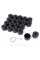 VW Volkswagen Bolt Caps 17mm, VAG. Set of 20 pcs 1K06011739B9, Nut Caps