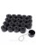 VW Volkswagen Bolt Caps 17mm, VAG. Set of 20 pcs 1K06011739B9, Nut Caps
