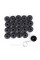 VW Volkswagen Bolt Caps 17mm, VAG. Set of 20 pcs 1K06011739B9, Nut Caps