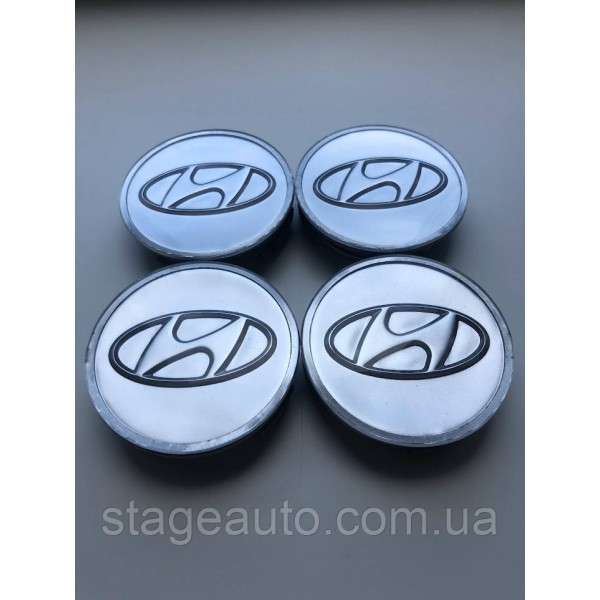 Caps plugs for original alloy wheels HYUNDAI Hyundai, 60 mm Silver 52960-38300