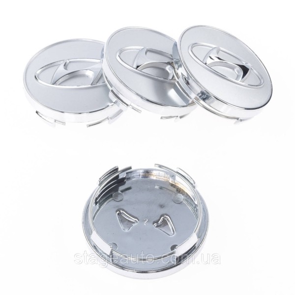 Caps plugs for alloy wheels HYUNDAI Hyundai 60 mm Silver, chrome 52960-3K250