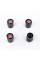 Protective caps for valve stems SEAT Seat 4 pcs Black