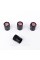 Protective caps for valve stems SEAT Seat 4 pcs Black