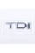 Emblem, nameplate, sticker inscription TDI in chrome color, for the trunk lid Audi Audi