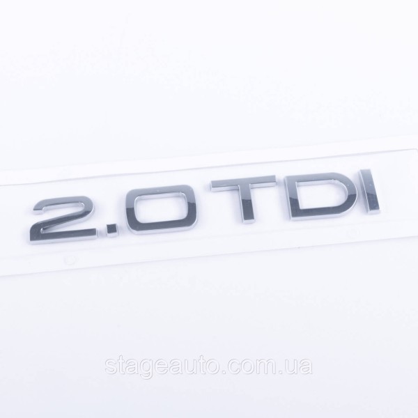 Шильдик на багажник Audi, напис на багажник Audi, Audi 2.0TDI, A3, A4, A5, A6, A7, A8, Q3, Q5, Q7, 2.0TDI