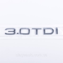 Шильдик на багажник Audi, напис на багажник Audi, Audi 3.0TDI, A3, A4, A5, A6, A7, A8, Q3, Q5, Q7, 3.0TDI