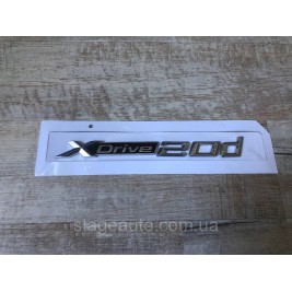 Plate Emblem BMW inscription BMW, XDrive 20d, X1, X2, X3, X4, X5, X6, Xdrive, 20d