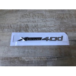 Nameplate Emblem Inscription BMW BMW, XDrive 40d, X1, X2, X3, X4, X5, X6, Xdrive, 40d