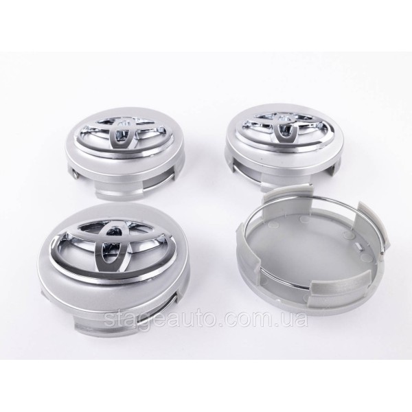 Caps plugs for alloy wheels TOYOTA Toyota, 62 mm Silver 42603-12730
