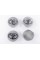 Caps plugs for alloy wheels TOYOTA Toyota, 62 mm Silver 42603-12730