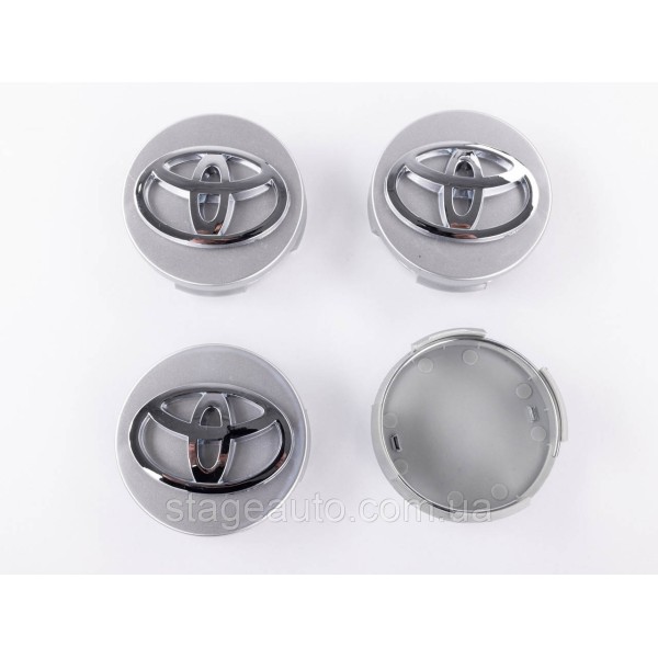 Caps plugs for alloy wheels TOYOTA Toyota, 62 mm Silver 42603-12730