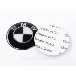 BMW emblem, BMW steering wheel badge, BMW steering wheel badge 45mm, E36, E46, E90, E34, E39, E60, E63, E32, E38, E65,