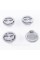 Caps plugs for alloy wheels MAZDA Mazda 56 mm Silver, long legs BBM2 37 190