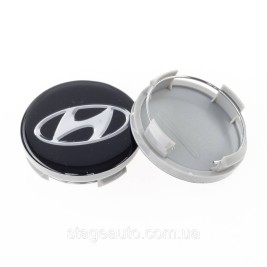 Caps plugs for original alloy wheels HYUNDAI Hyundai, 60 mm Black, glass 52960-3S110